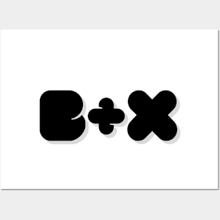 Initials B+x Posters and Art